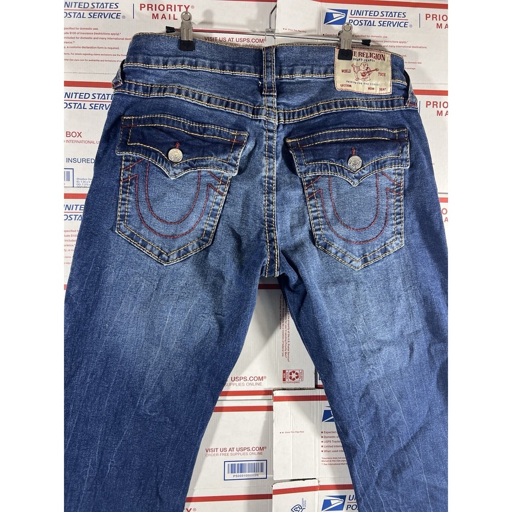 Vintage True Religion Geno Mens Cotton Denim Y2k Pants Jeans Made in USA Sz 33